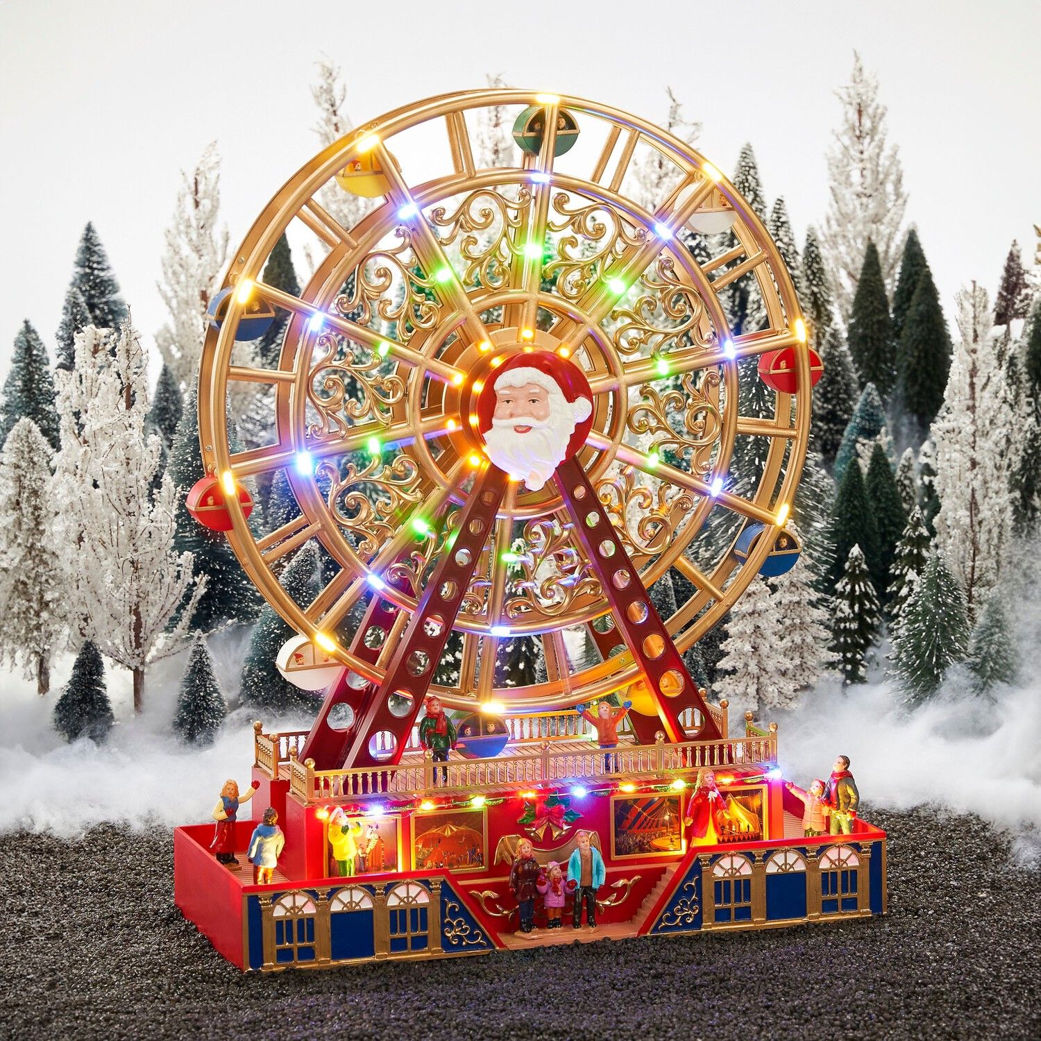 Christmas Ferris Wheel Battery Operated 38 x 48cm - Image 2