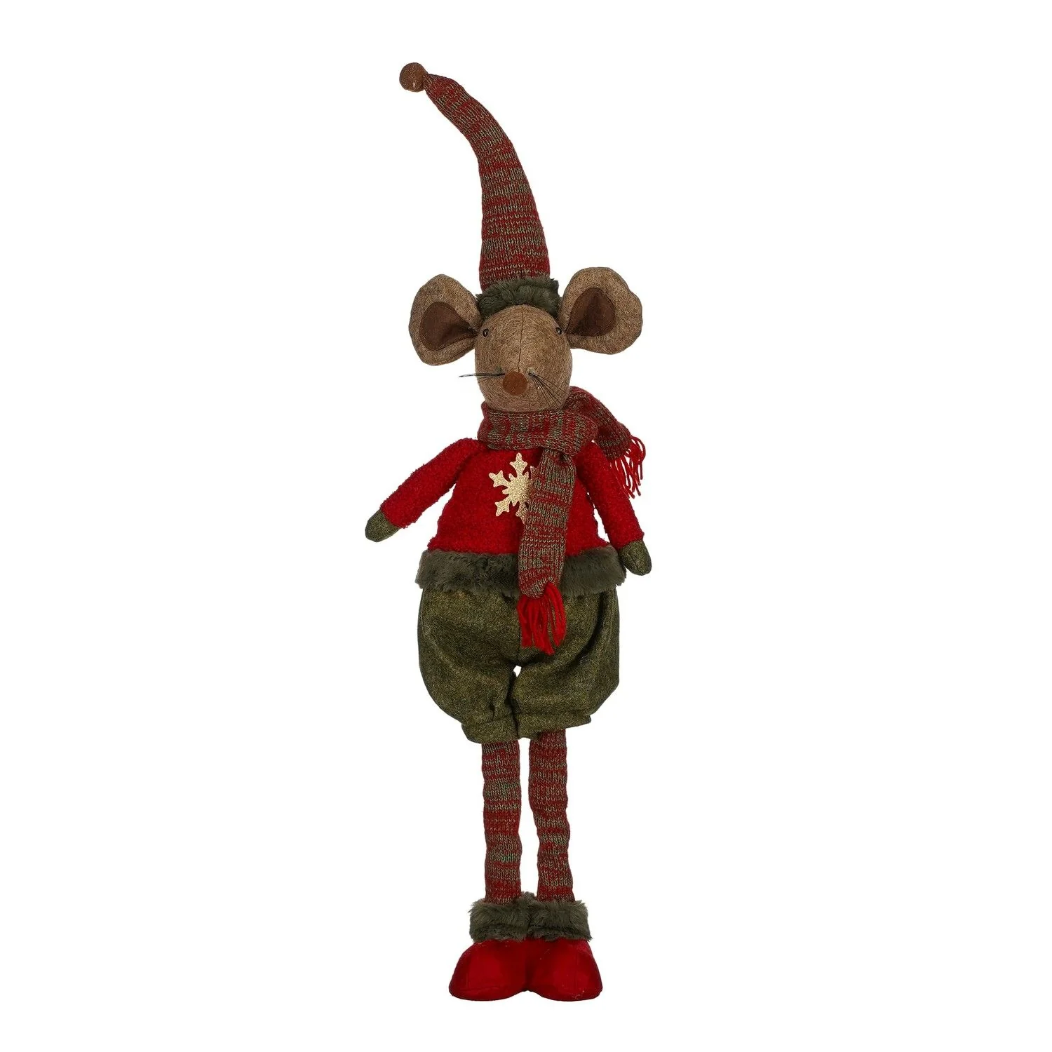 Christmas Mouse Decoration Red 87cm