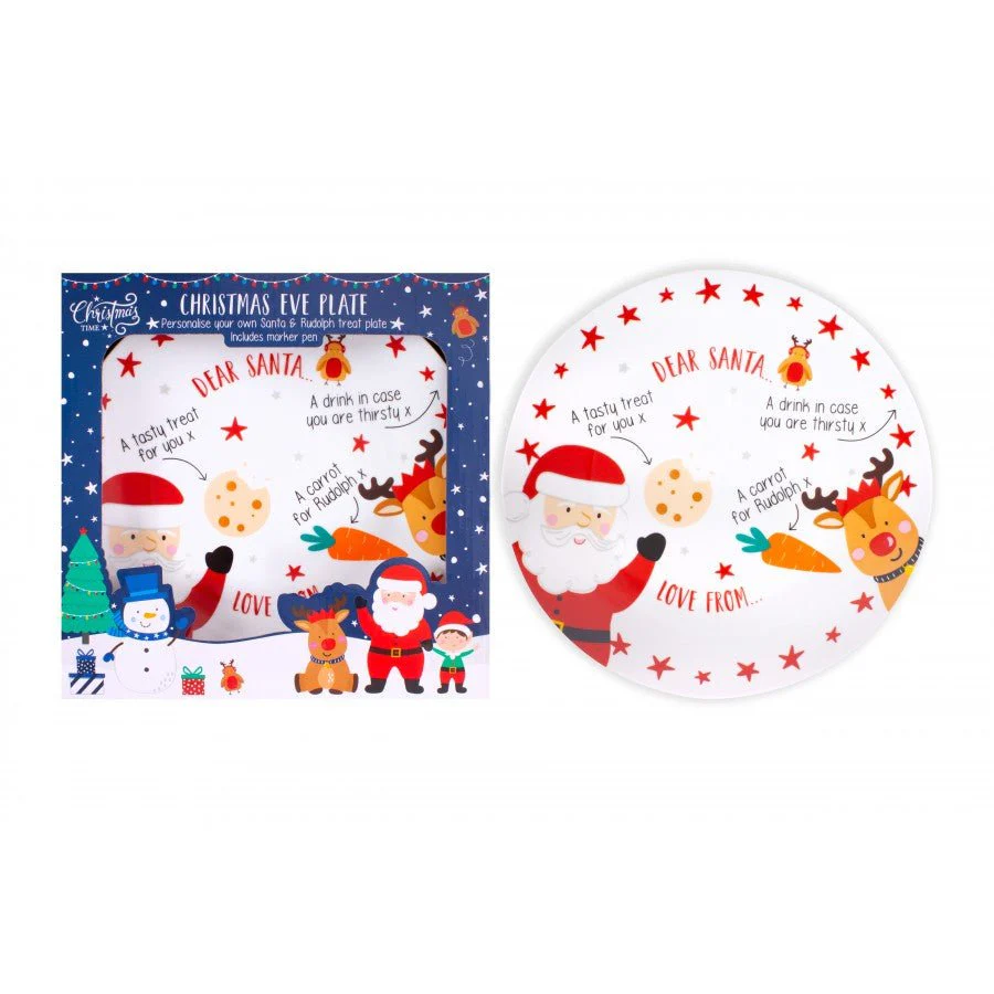 Christmas Santa & Friends Christmas Eve Plate