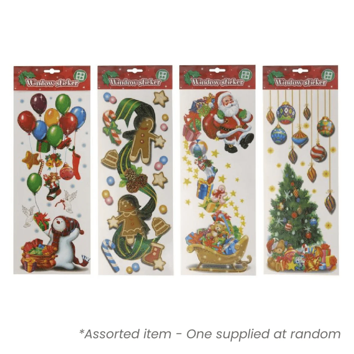 Christmas Window Stickers Reusable