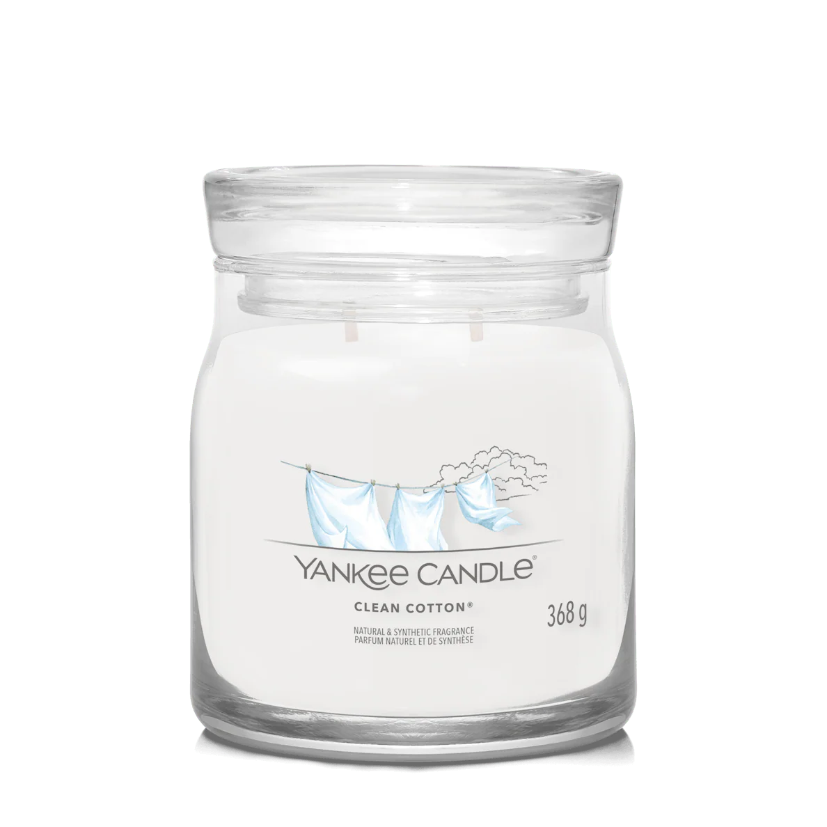 Clean Cotton Signature Medium Jar Yankee Candle 368g