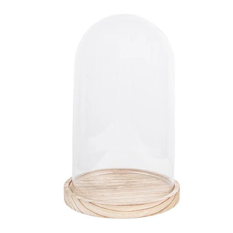 Cloche 18 x 28cm Glass Round Glass Bell Jar