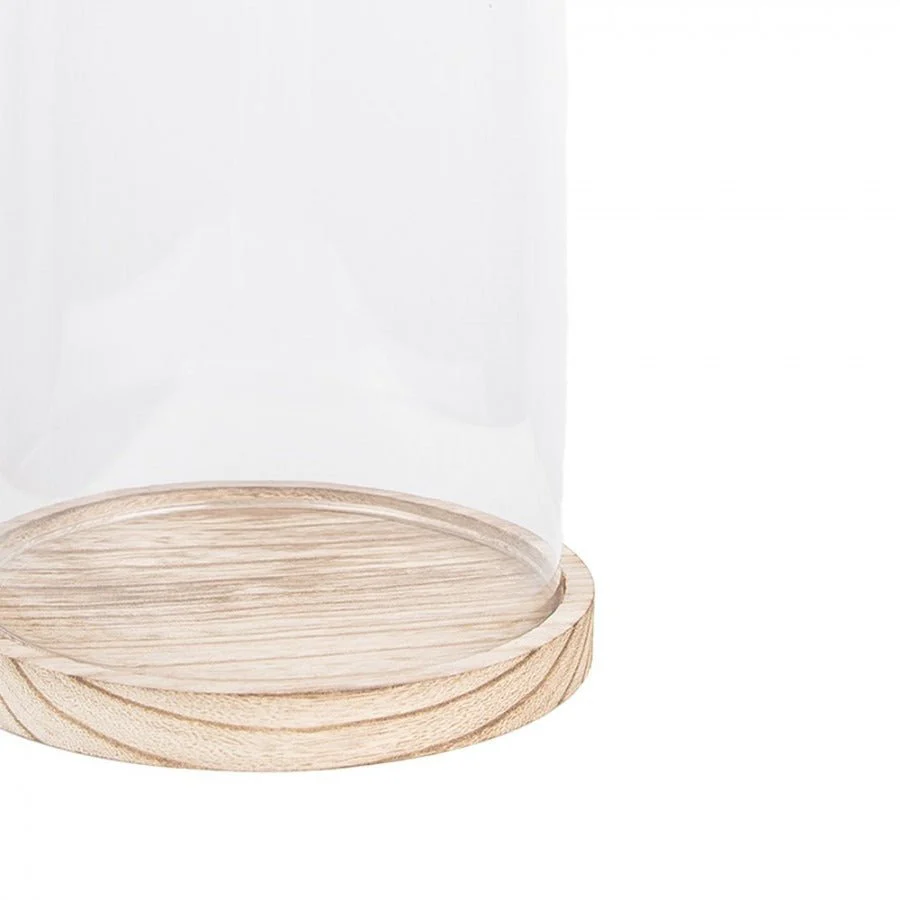 Cloche 18 x 28cm Glass Round Glass Bell Jar - Image 2