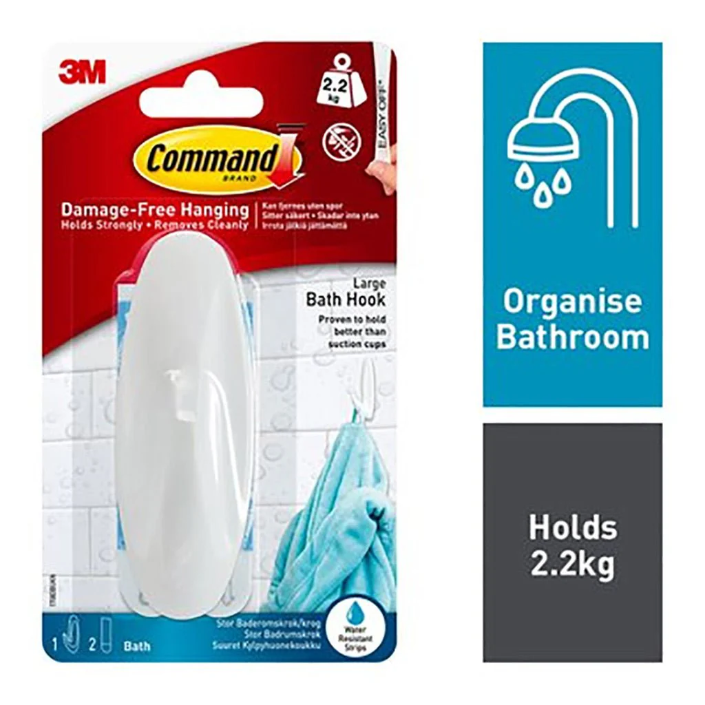 Command Bathroom Hook Large 3M17083B