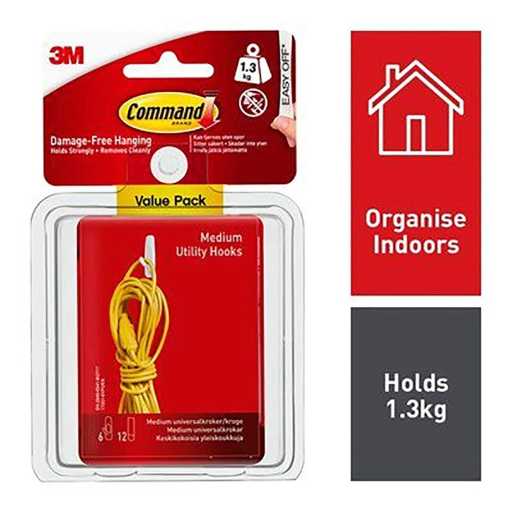 Command Hook Medium Value Pack 3M17001