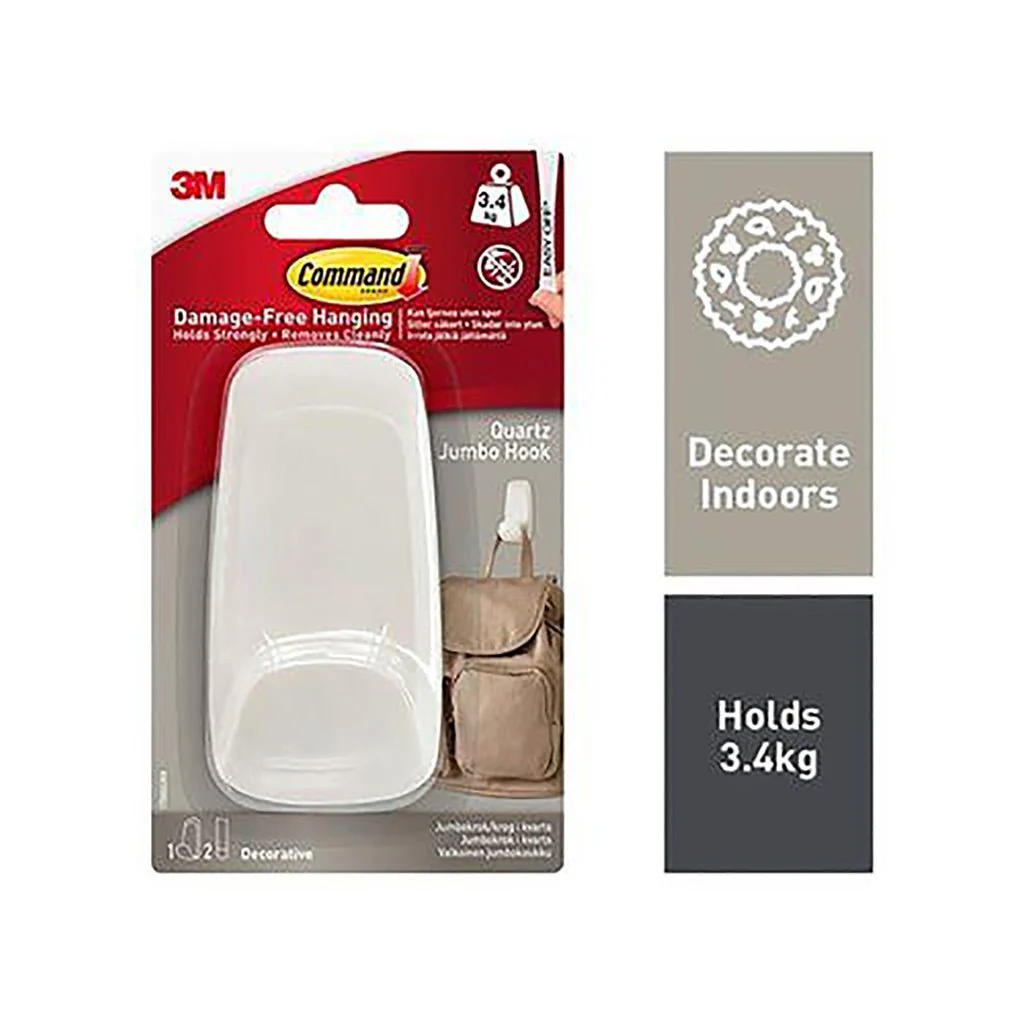 Command Jumbo Hook Quartz 3M17088Qes