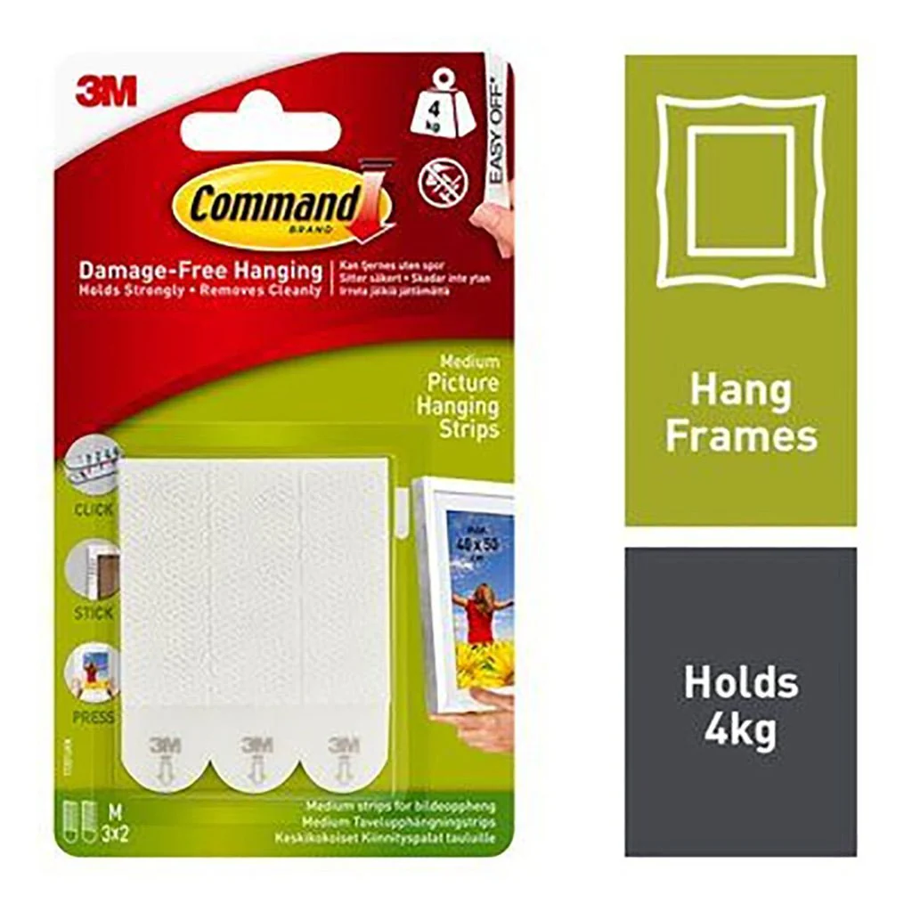 Command Med Picture Hanging Strips 3M17201