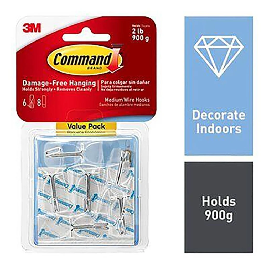 Command Wire Toggle Hook Clear 3M17065CLR