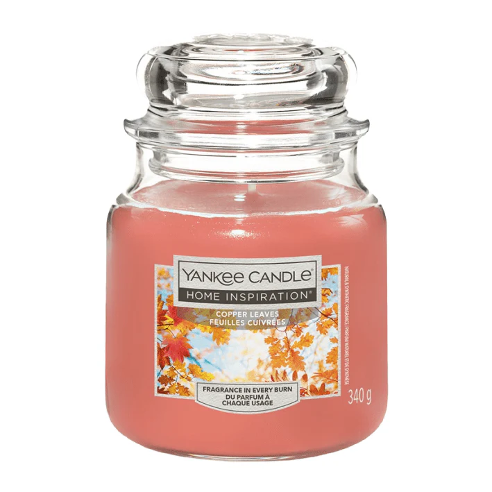 Copper Leaves Home Inspiration Medium Yankee Candle 340g