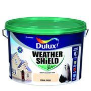 CORAL IVORY  Dulux Weathershield Masonry Paint Colours - 10 Litre