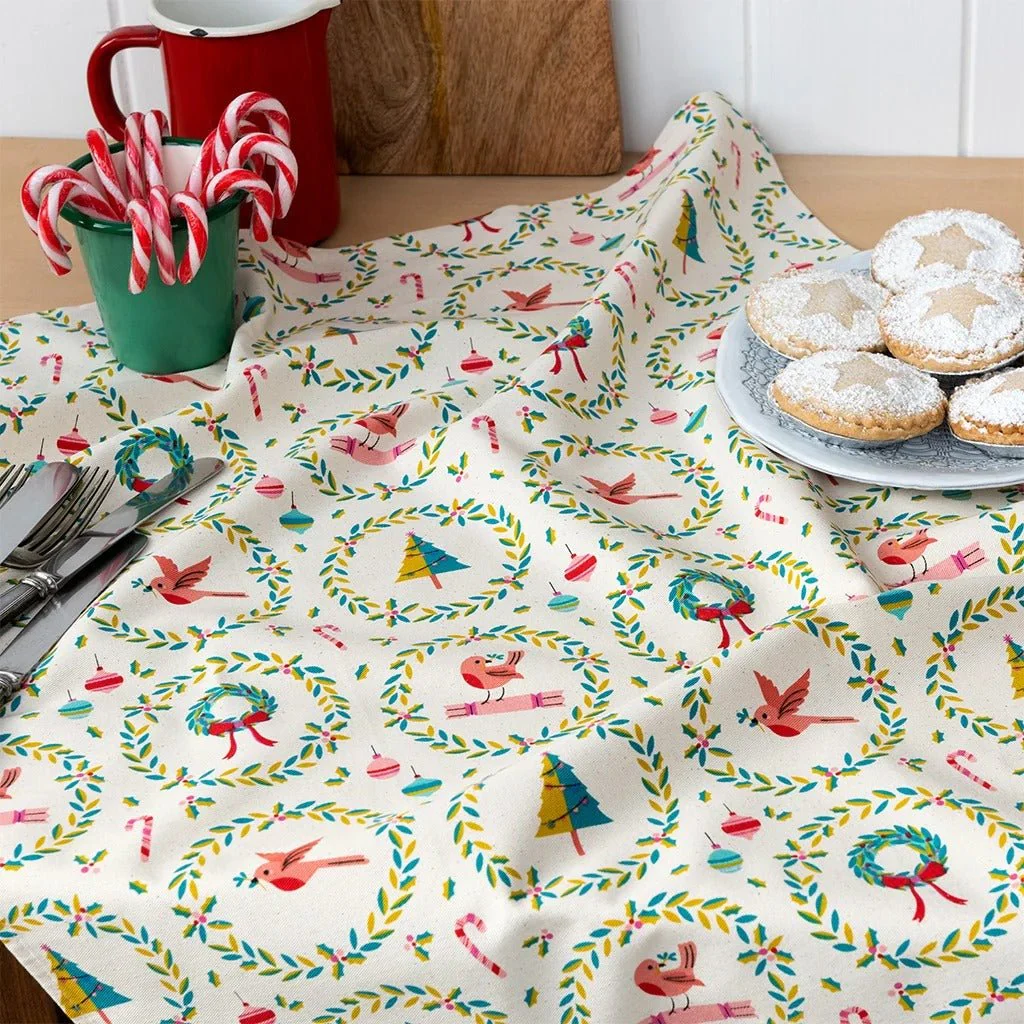 Cotton Tea Towel – Classic Christmas - Image 2