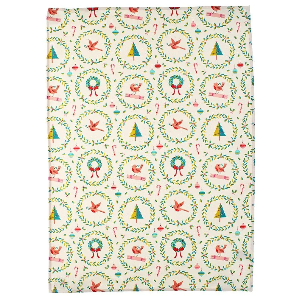 Cotton Tea Towel – Classic Christmas - Image 3