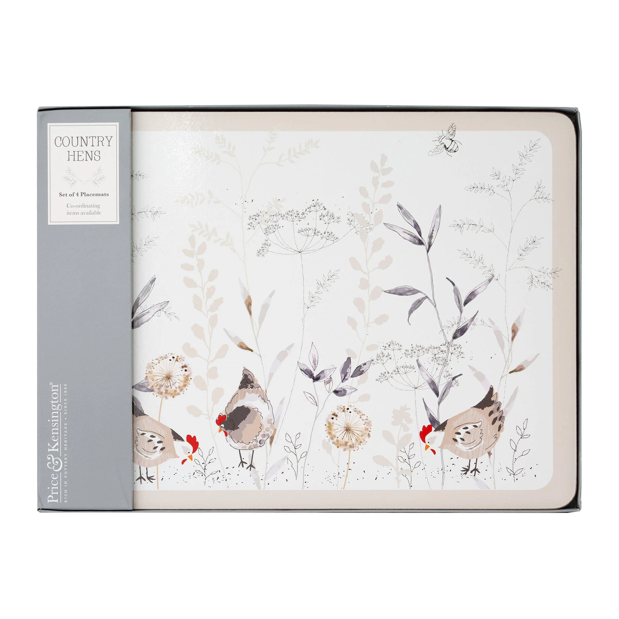 Country Hens Set Of 4 Placemats - Image 2