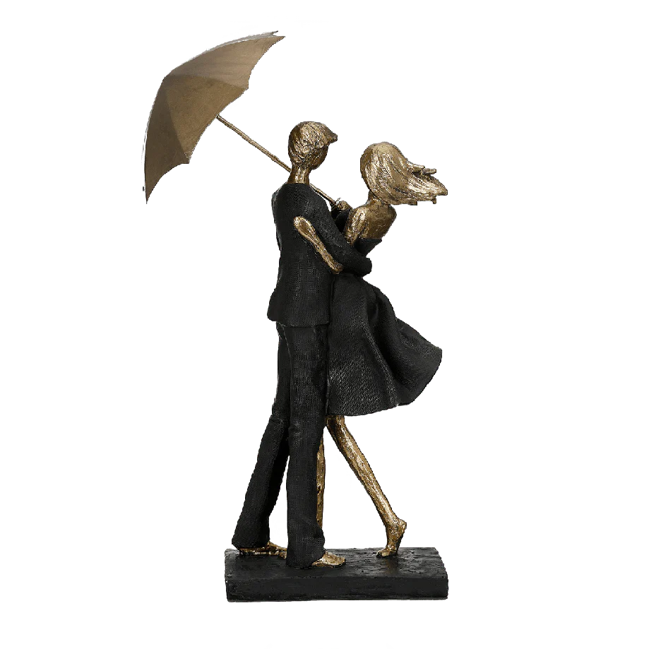 Couple Dancing in the Rain Figure 36.5cm - Image 2