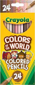 Crayola 24 Colours Of The World Coloured Pencils