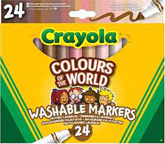 Crayola 24 Colours Of The World Washable Markers