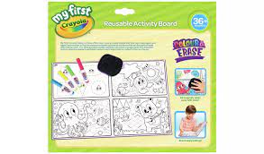 Crayola Colour & Erase Reusable Activity Board - Image 4