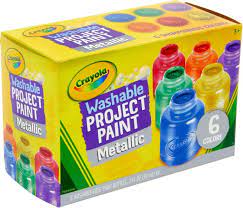 Crayola Pk6 Washable Metallic Paint