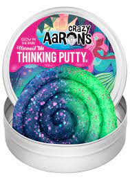 Crazy Aarons Thinking Putty Glow Bright Mermaid Tale - Image 2