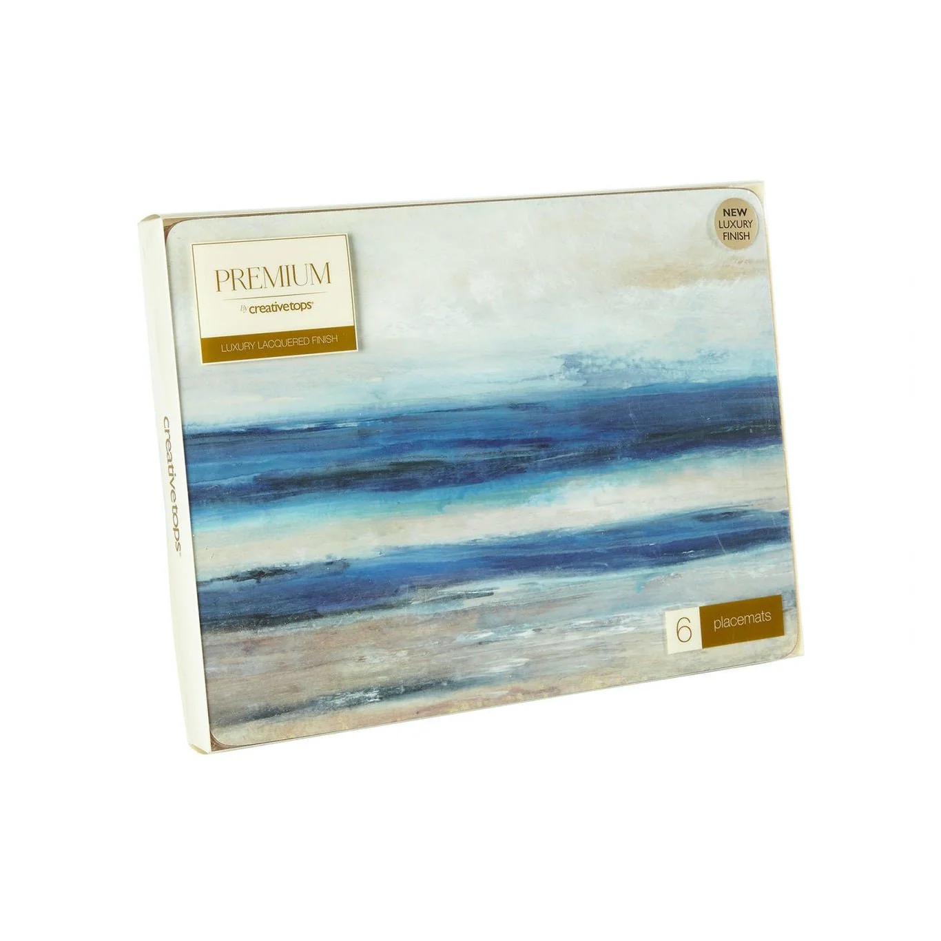 Creative Tops Blue Absract Pack Of 6 Premium Placemats - Image 2