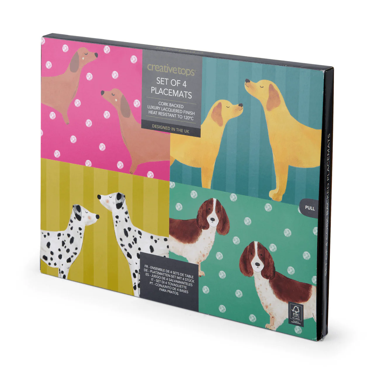 Creative Tops Dog Print Pack of 4 Premium Placemats - Image 2