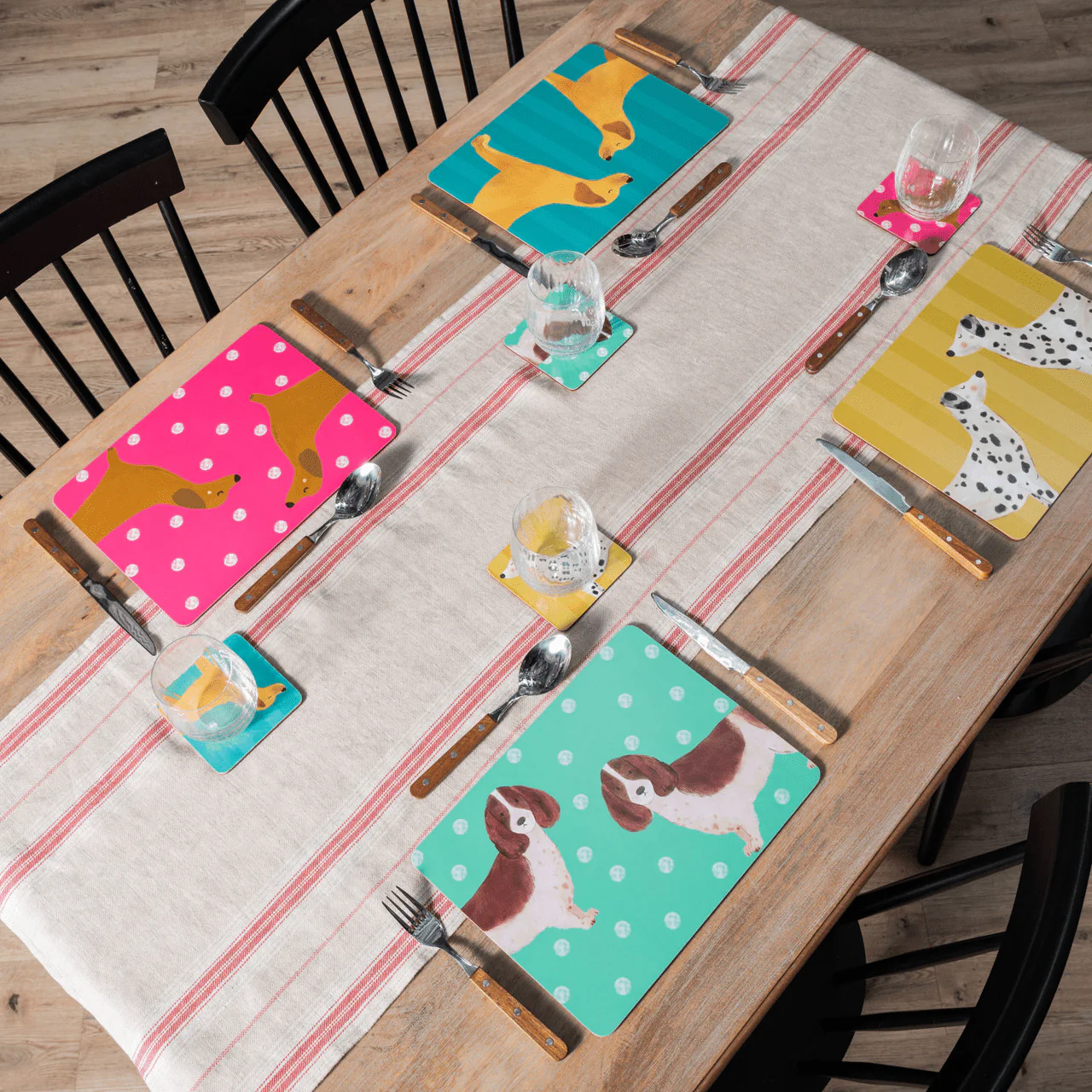 Creative Tops Dog Print Pack of 4 Premium Placemats - Image 3
