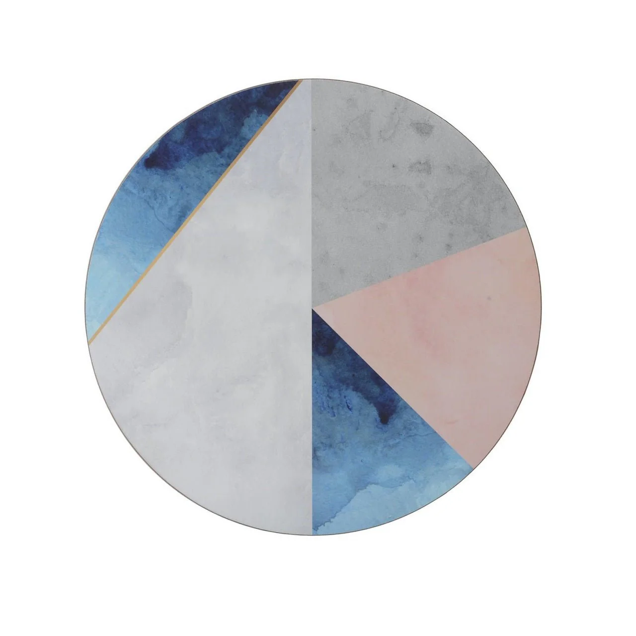 Creative Tops Geometric Palette Pack Of 4 Round Premium Placemats