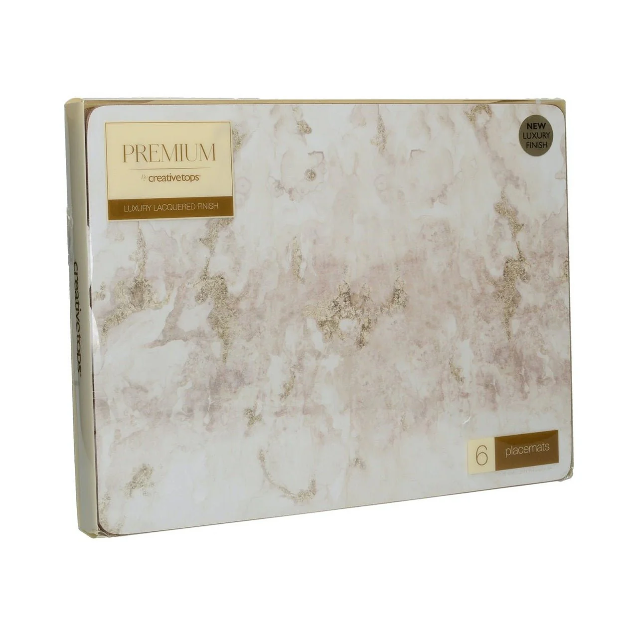 Creative Tops Grey Marble Pack Of 6 Premium Placemats - Image 2
