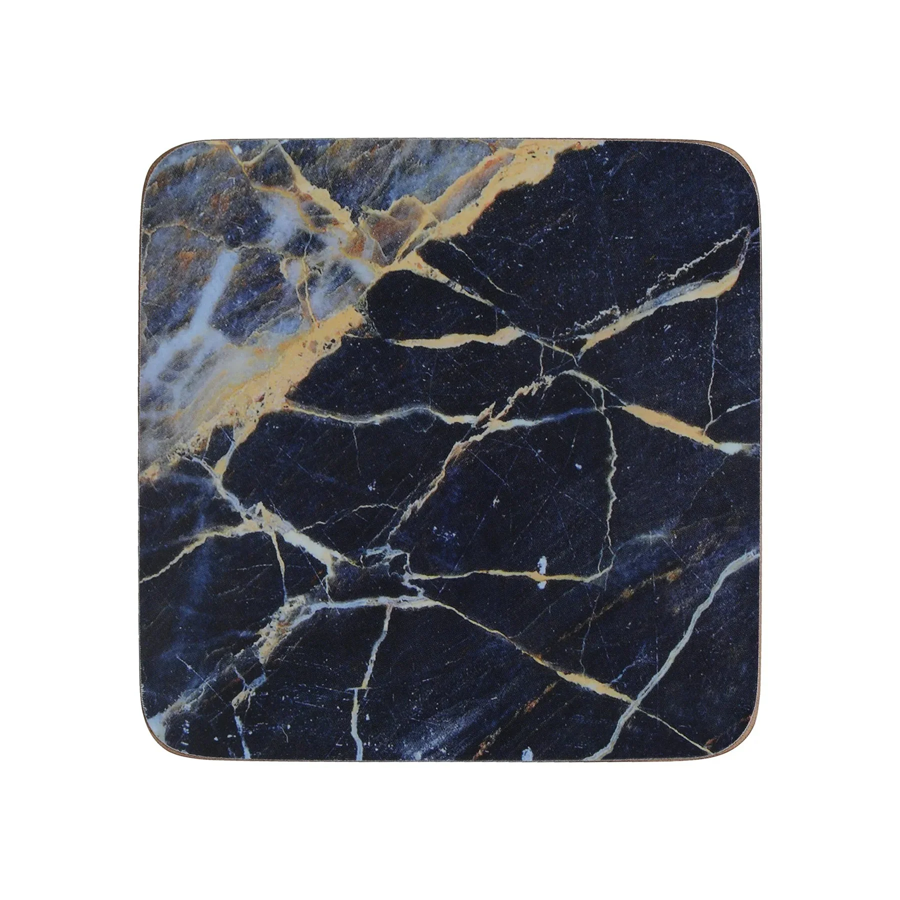 Creative Tops Navy Marble Pack Of 6 Premium Coasters