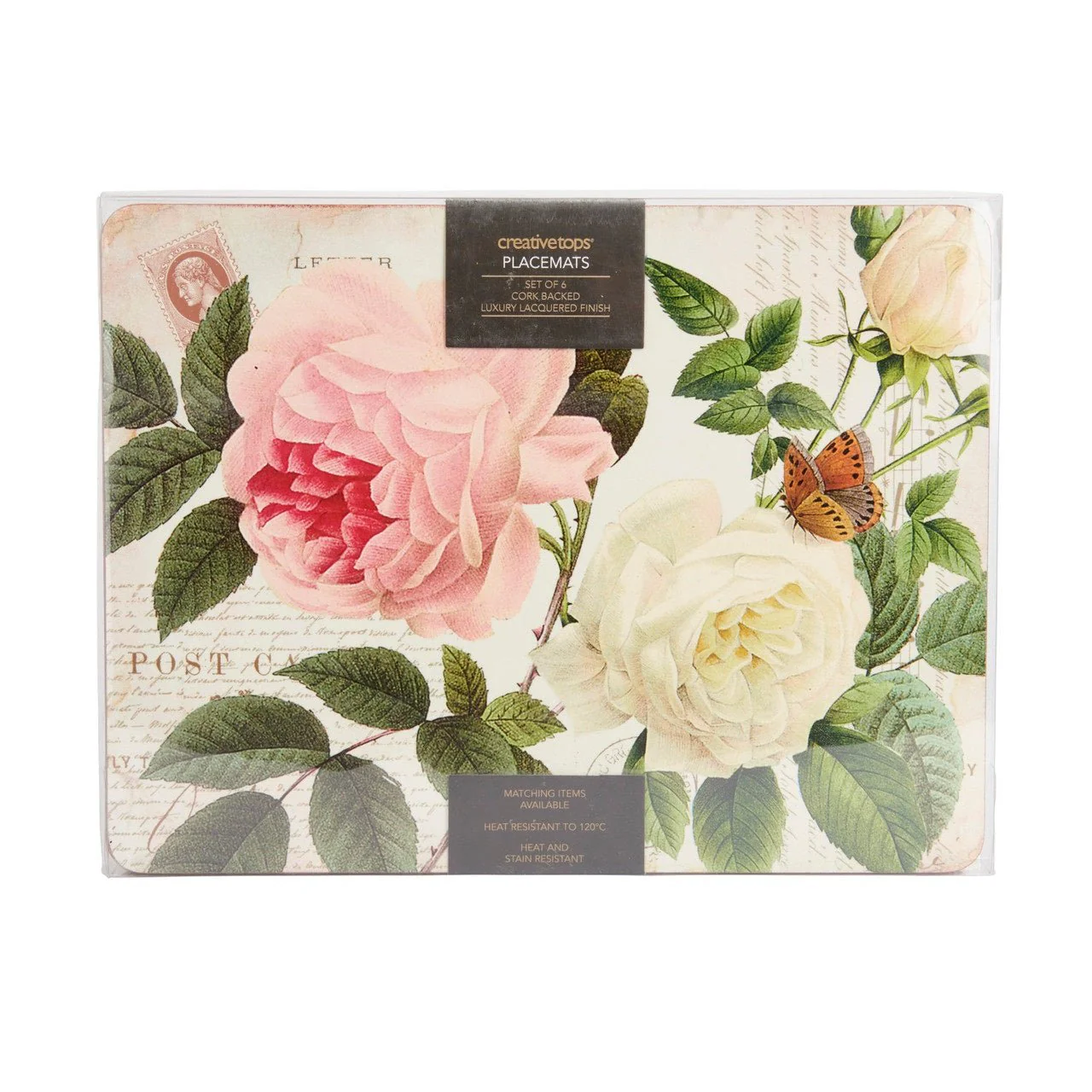 Creative Tops Rose Garden Pack Of 6 Premium Placemats - Image 2