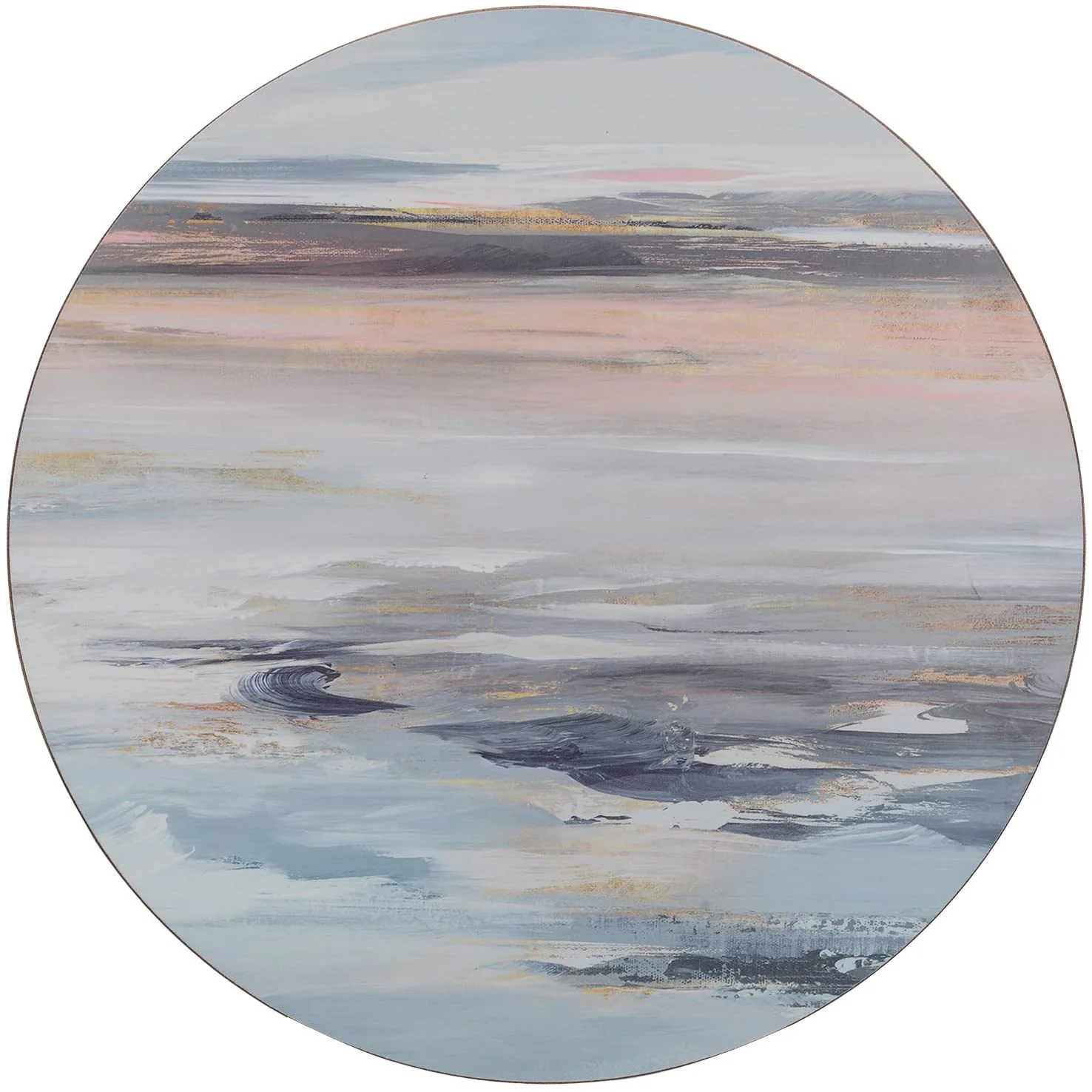 Creative Tops Tranquility 4pc Round Placemats 29 cm