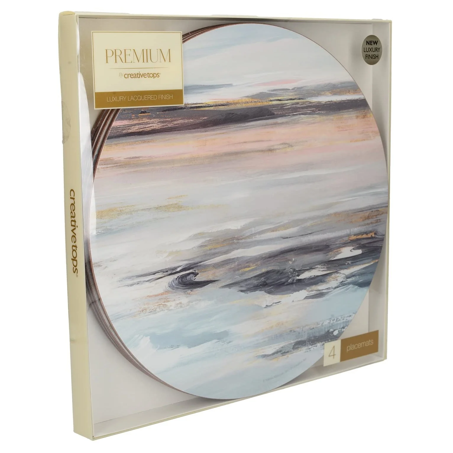 Creative Tops Tranquility 4pc Round Placemats 29 cm - Image 2