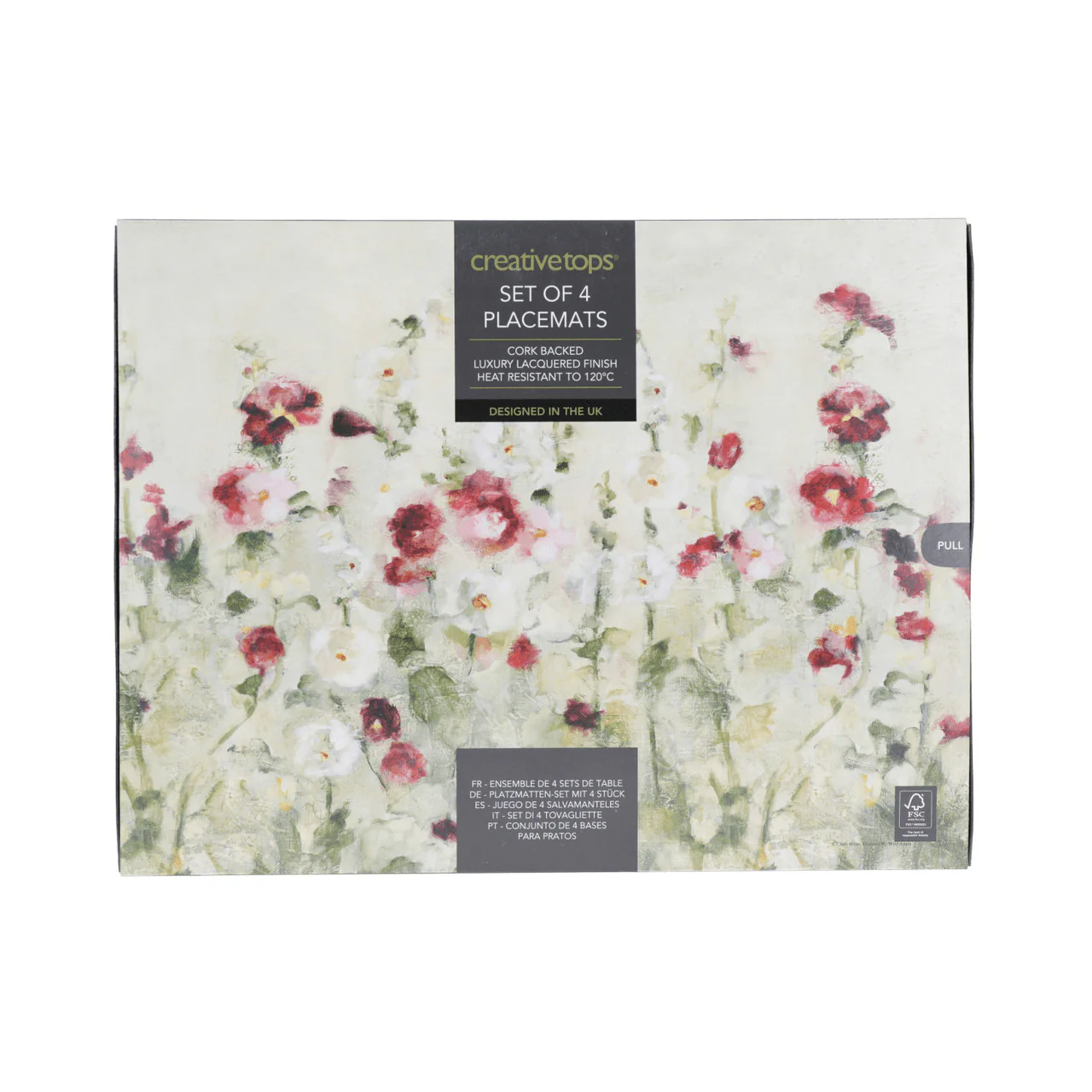 Creative Tops Wild Field Poppies Pack Of 4 Premium Placemats - Image 2