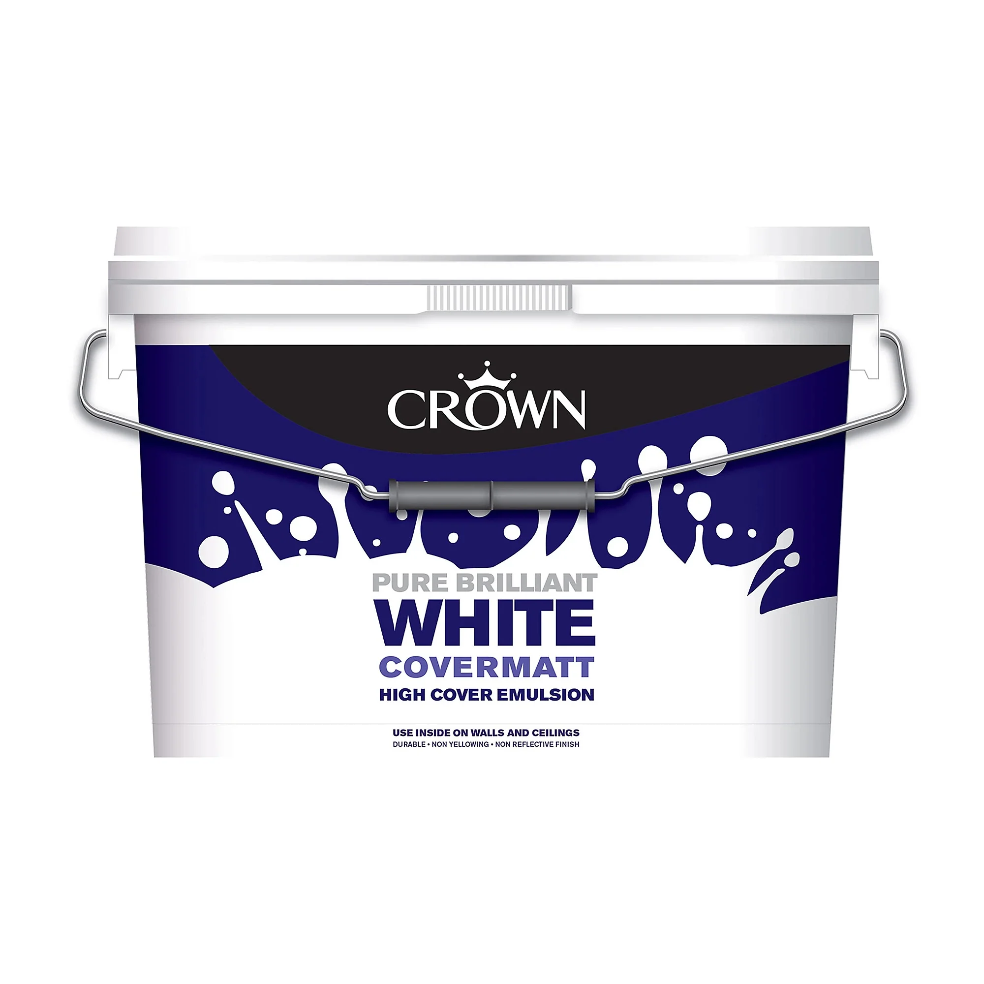 Crown Covermatt Brilliant White Paint 10L