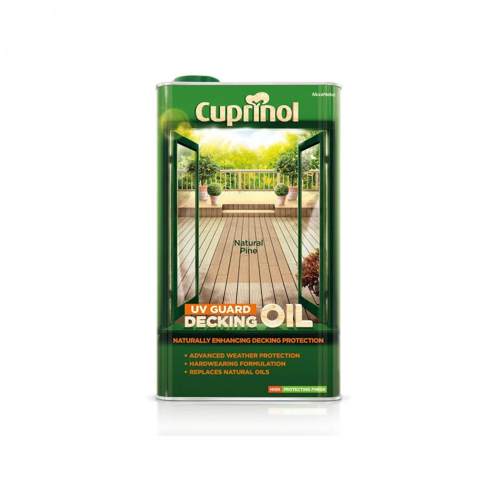 Cuprinol Decking Oil & Protector - 5 Litre Natural Pine