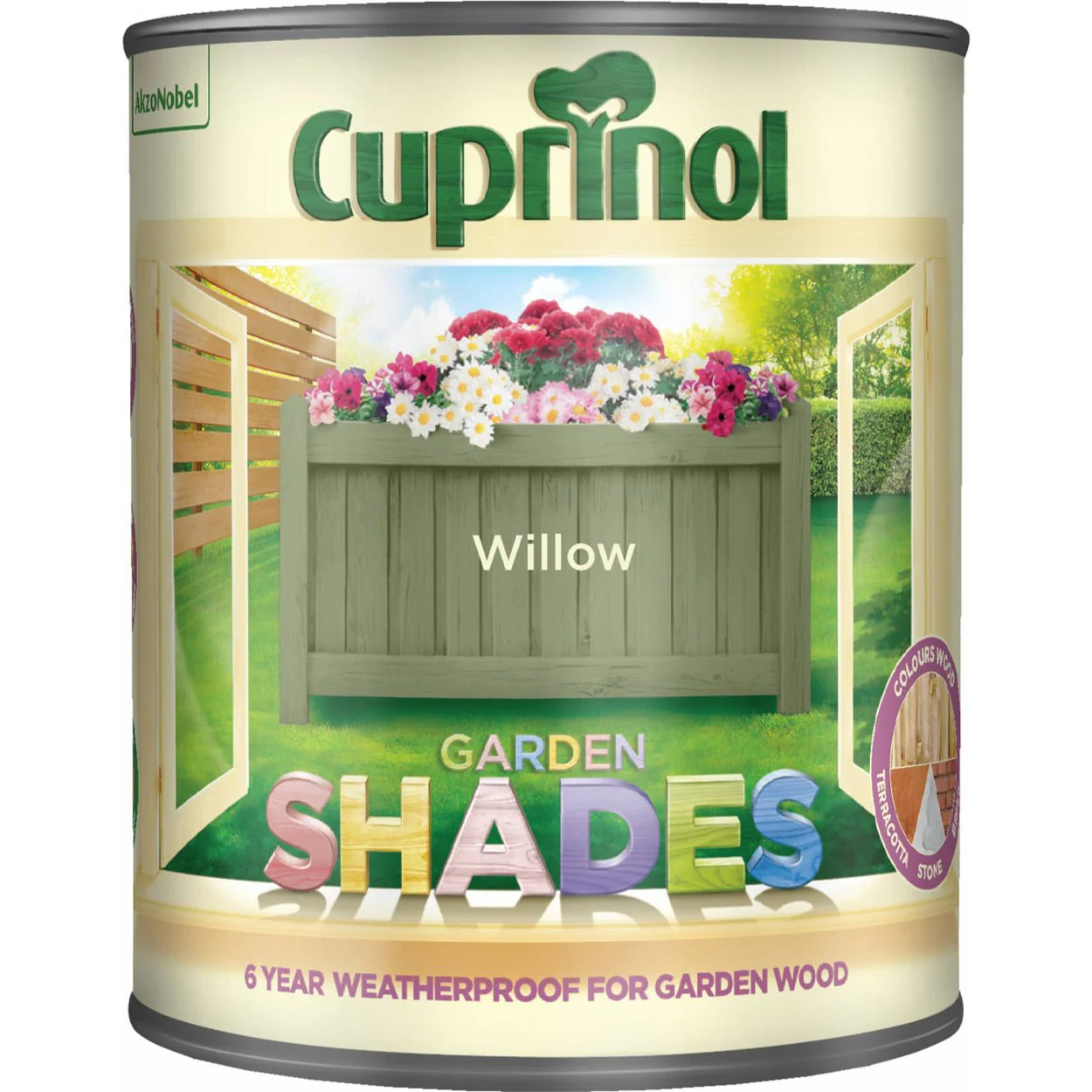 Cuprinol Garden Shades Colours Paint - 1 Litre Willow