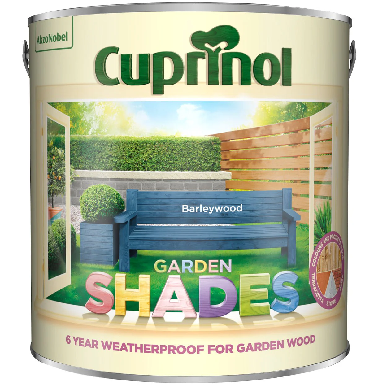Cuprinol Garden Shades Colours Paint - 2.5 Litre Barleywood