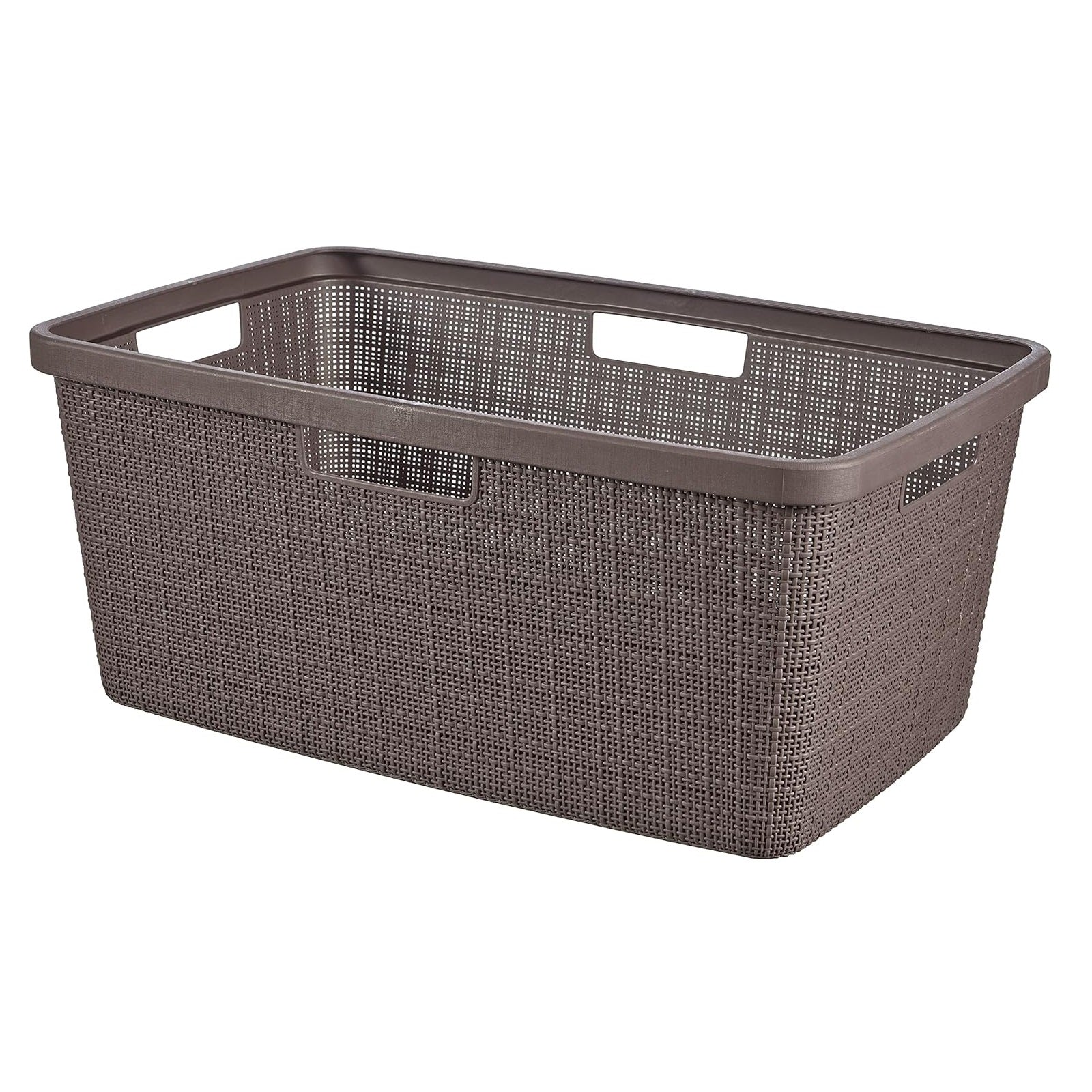 Curver Rectangular Laundry Basket 46 Litres - Peppercorn