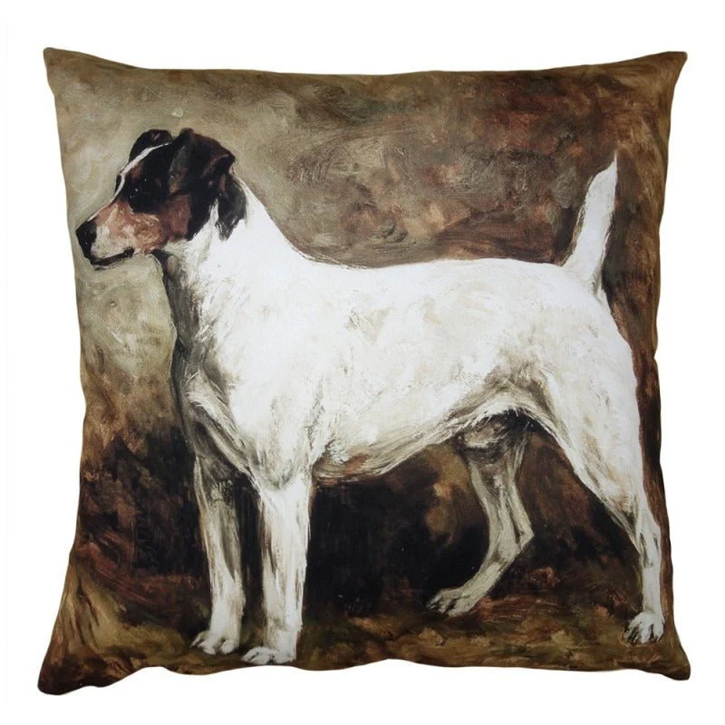 Cushion Cover Polyester 45 x 45cm Jack Russell (no filling)