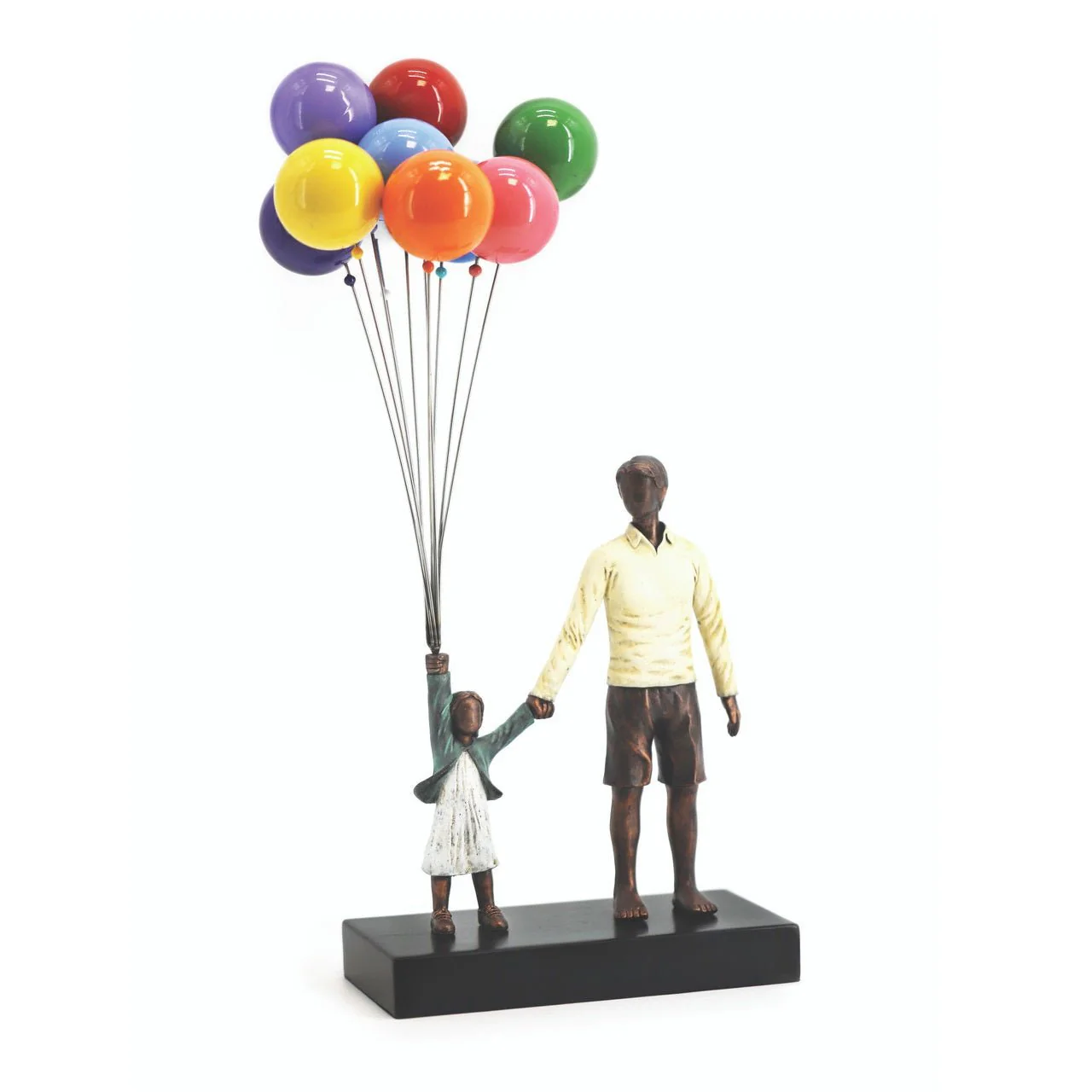 David McGlynn Sculpture - Dad & Girl 'Happiness'