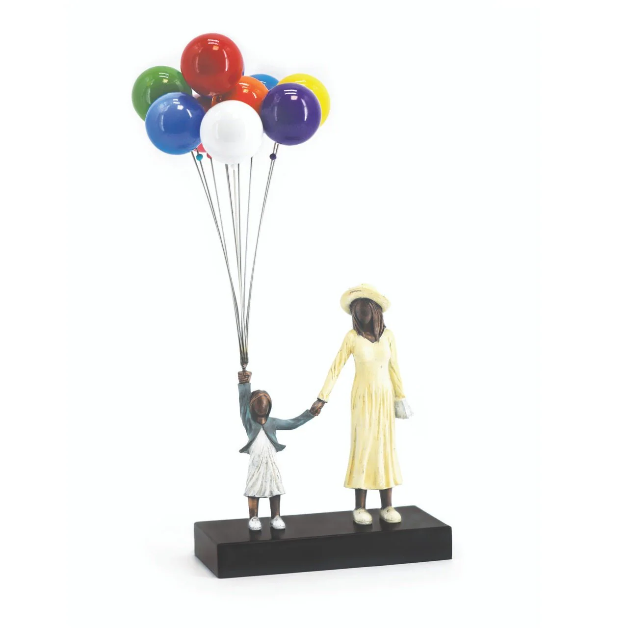 David McGlynn Sculpture - Mum & Girl 'Loving'
