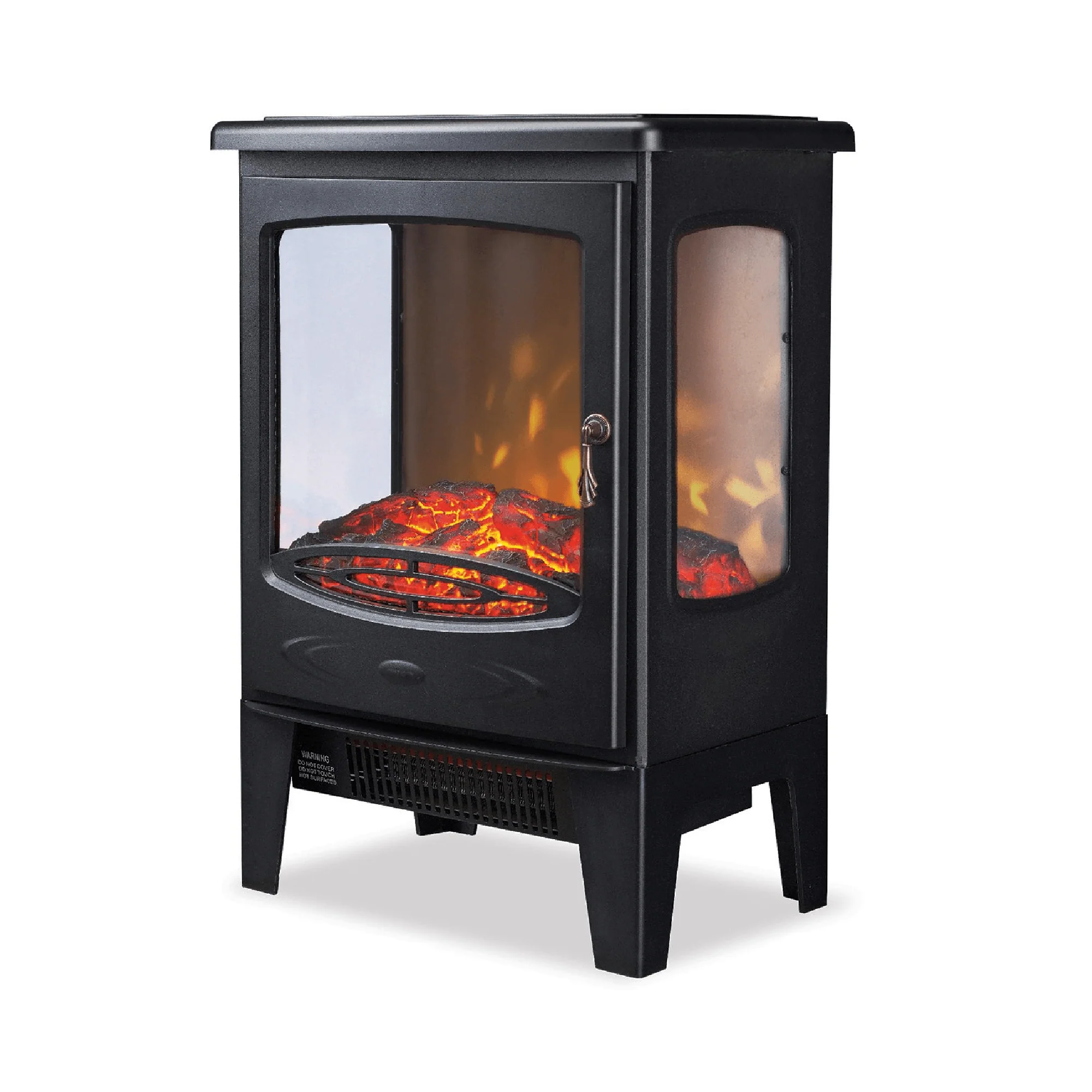 De Vielle Classic 3D Electric Stove Black 1850W