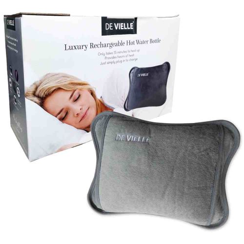 De Vielle Electric Hot Water Bottle Grey