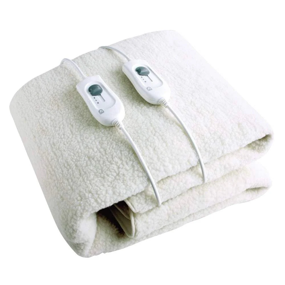 De Vielle King Size - Premium Fleece Electric Under Blanket Dual Controller | DEF055749