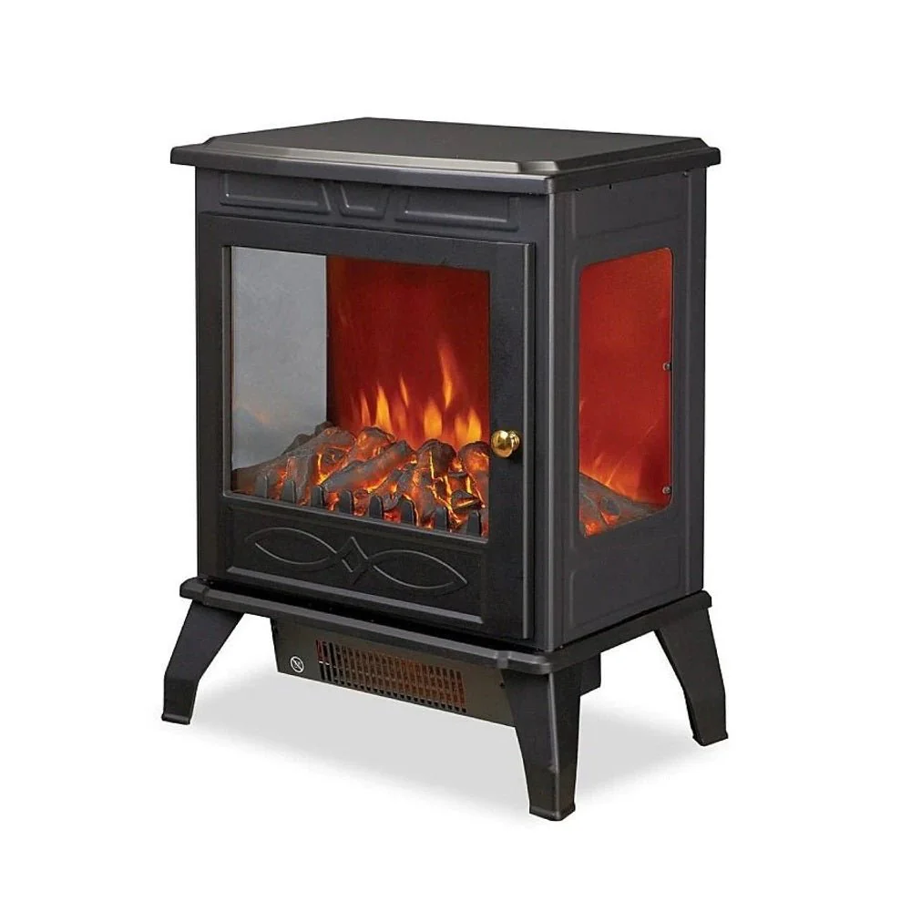 De Vielle Premium 3D Electric Stove Black 1850W DEF012686