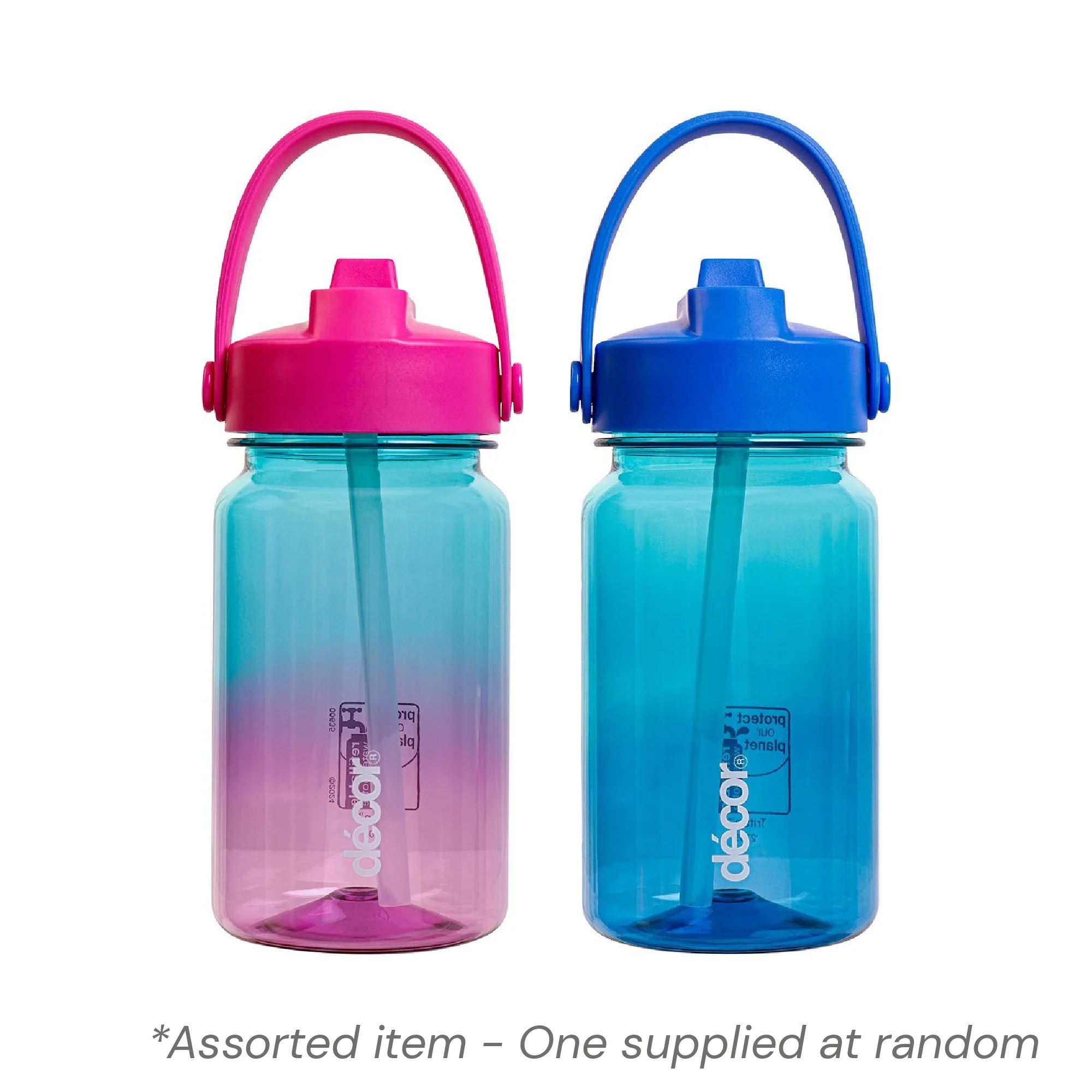Decor 414ml Flip and Carry Tritan Ombre Assorted - One Supplied*