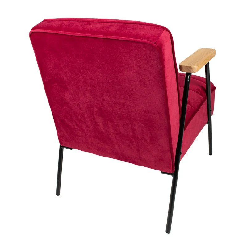 Decorative Armchair with Armrests Fuchsia Red - Image 2