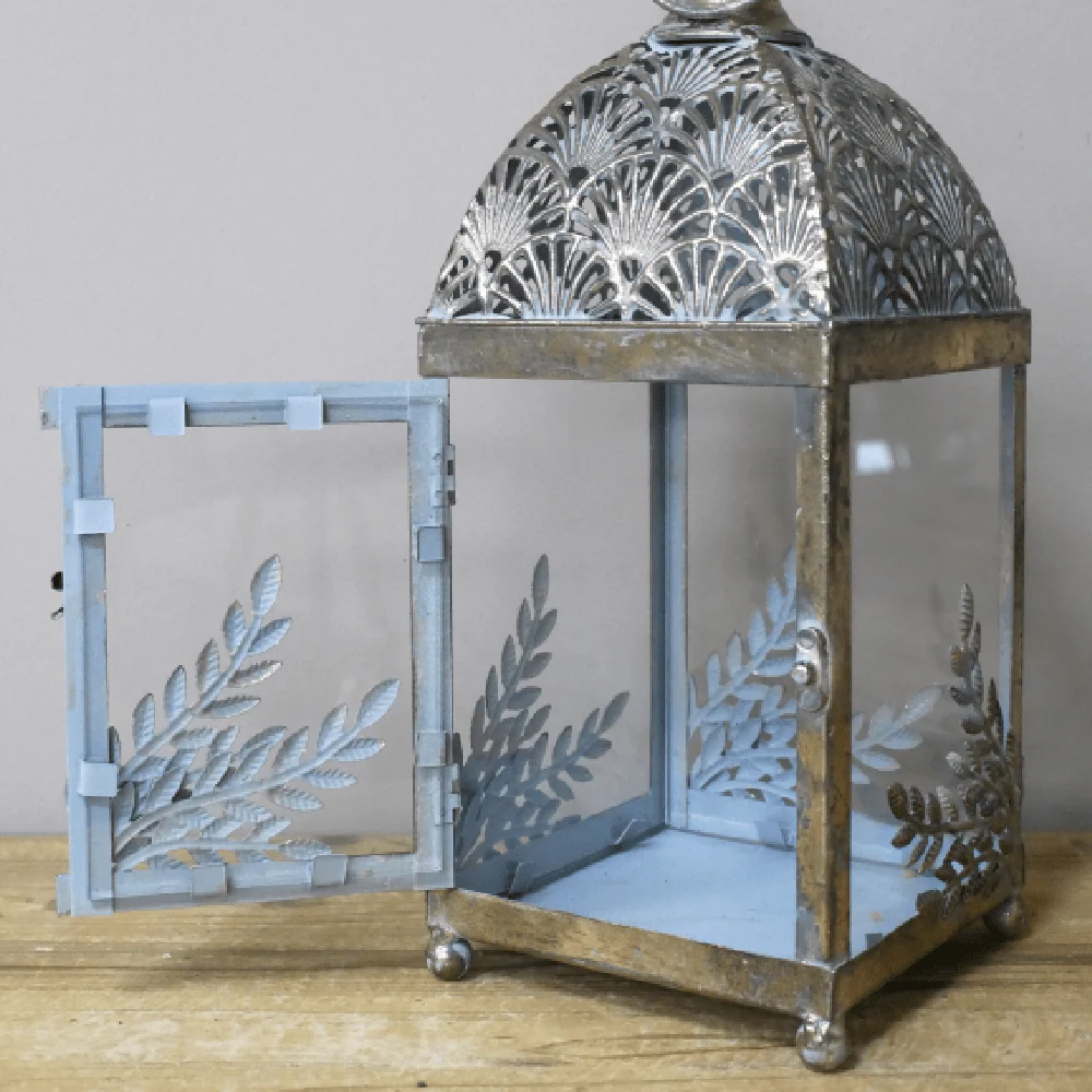 Decorative Metal Lantern with Handle 35cm - Image 2