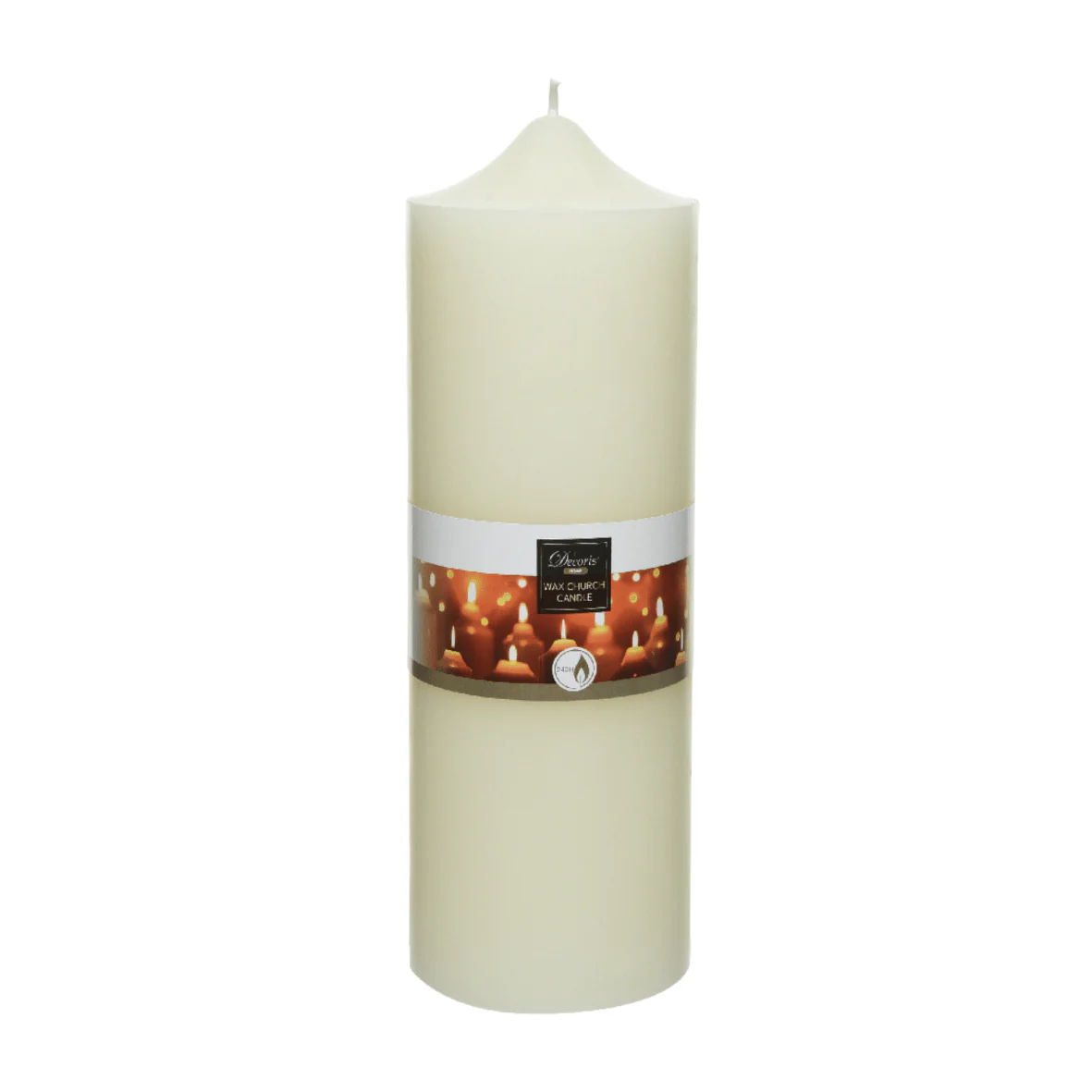 Decoris Wax Church Candle 25 x 10cm