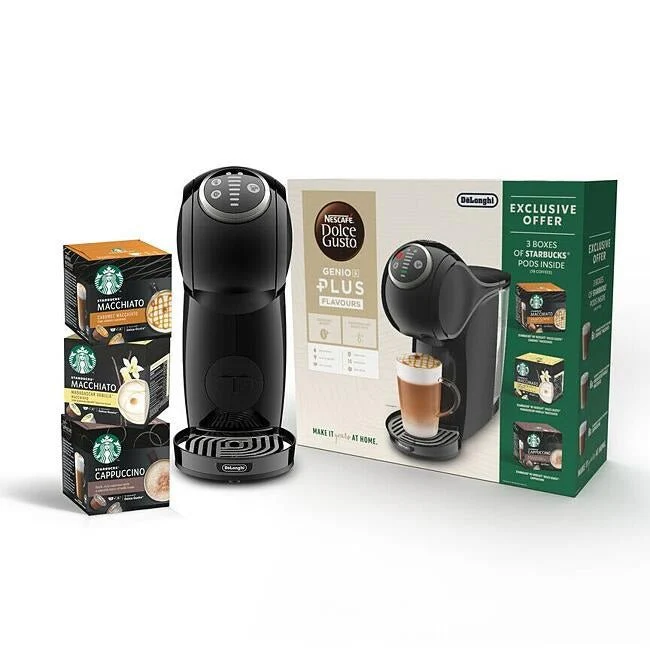 De'longhi Nescafe Dolce Gusto Pod Coffee Machine (Includes 3 boxes of free coffee pods)